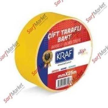 Kraf 19mmx25m Çift Taraflı Bant
