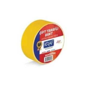 Kraf 19mmx25m Çift Taraflı Bant