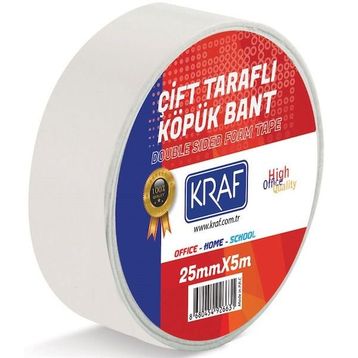 Kraf 25 mm 5 m Çift Taraflı Köpük Bant
