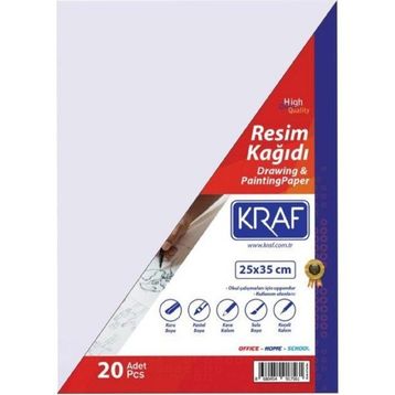 Kraf 25x35 cm 20'li Resim Kağıdı