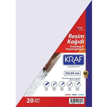 Kraf 25x35 cm 20'li Resim Kağıdı