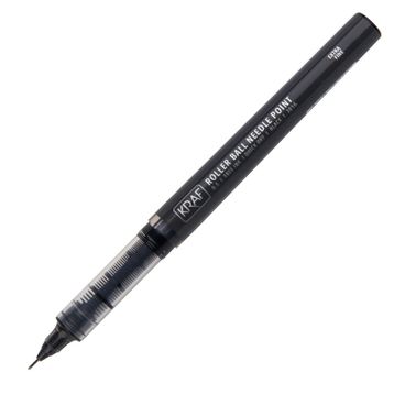 Kraf 301G Siyah İgne Uç 0.5 Roller Kalem