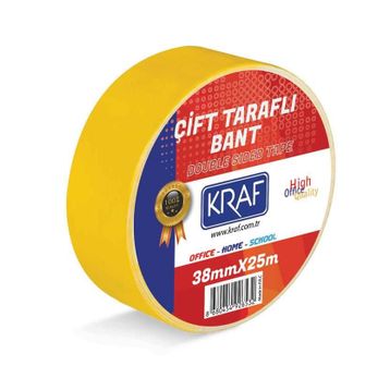 Kraf 38 Mm x 25 M Çift Taraflı Bant