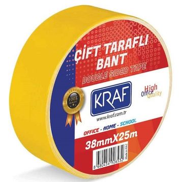 Kraf 38 Mm x 25 M Çift Taraflı Bant