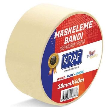 Kraf 4038G 38x40 m İnce Kağıt Bant