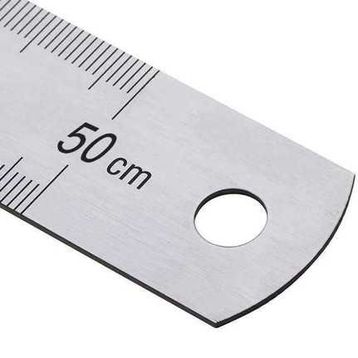 Kraf 50 cm İnch Ölçülü Çelik Cetvel
