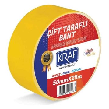 Kraf 50 mm x 25 M Çift Taraflı Bant
