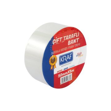 Kraf 50 mm x 25 M Çift Taraflı Bant