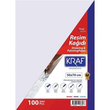 Kraf 50x70 cm 100'lü Resim Kağıdı