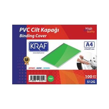 Kraf 512G 160 Mikron 100 Adet Yeşil Cilt Kapağı