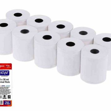 Kraf 56x30 mt 10'lu Termal Rulo