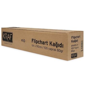 Kraf 702 gr Rulo 64x90 cm 100 Yaprak Flipchart Kağıdı