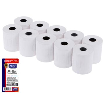 Kraf 80x30 cm 10'lu Termal Rulo