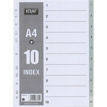 Kraf A4 1-10 Rakam Ayraç