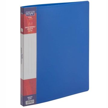 Kraf AB307A Mavi Sıkıştırmalı Dosya