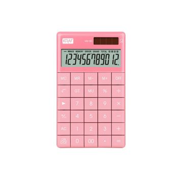 Kraf HM-180 PK Pembe 12 Hane Masaüstü Hesap Makinesi