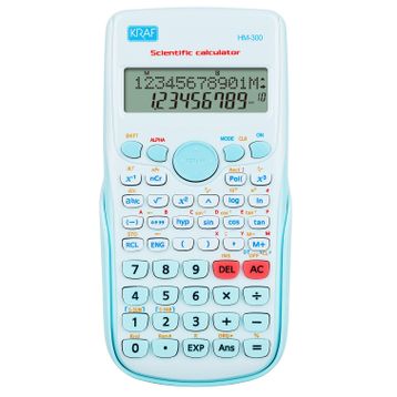 Kraf HM-300-BL Mavi 240 Fonksiyonlu Bilimsel Hesap Makinesi
