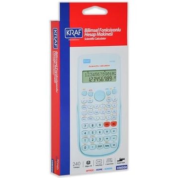 Kraf HM-300-BL Mavi 240 Fonksiyonlu Bilimsel Hesap Makinesi