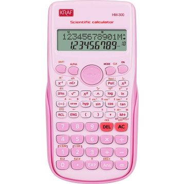 Kraf HM-300-PK Pembe 240 Fonksiyonlu Bilimsel Hesap Makinesi