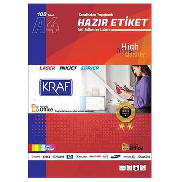 Kraf KF-2002 199.6x143.5 mm Lazer Etiker