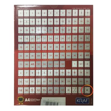 Kraf KF-2116CD 116x41 mm Lazer Etiket