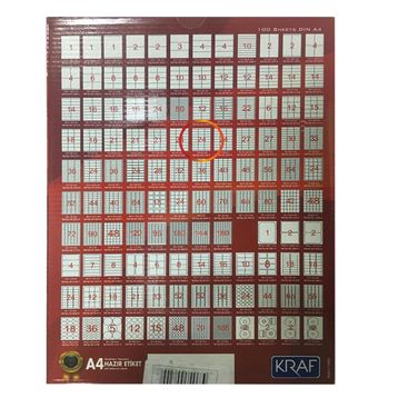 Kraf KF-2736 70x36 mm Lazer Etiket