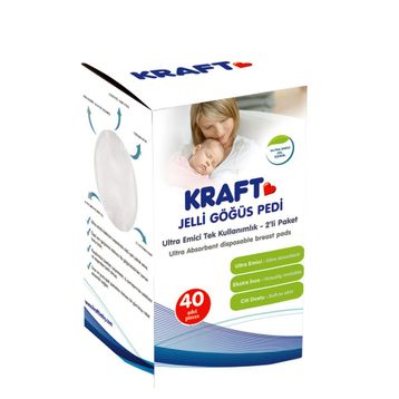 Kraft Anti-Bakteriyel Jelli 40'lı Göğüs Pedi