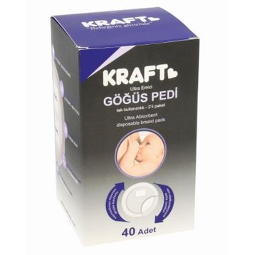 Kraft Anti-Bakteriyel Jelli 40'lı Göğüs Pedi