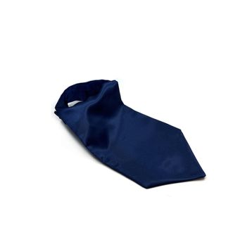 Kravatkolik K574 Lacivert Düz Ascot Fular