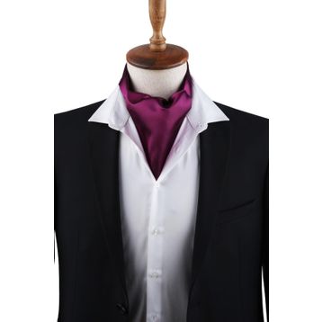 Kravatkolik K576 Mor Düz Ascot Fular