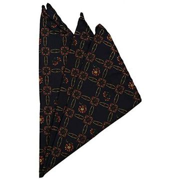 Kravatkolik SPS312 Lacivert Motif Baskılı İpek Mendil