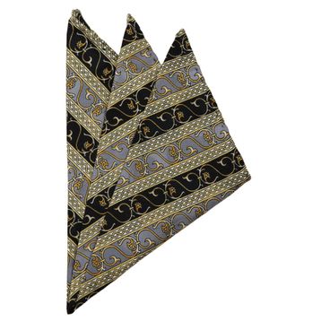 Kravatkolik SPS388 Çok Renkli Motif Baskılı İpek Mendil