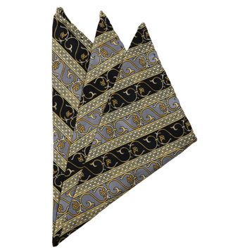Kravatkolik SPS388 Çok Renkli Motif Baskılı İpek Mendil