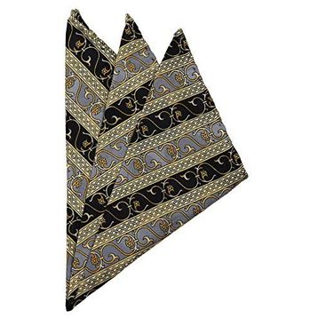 Kravatkolik SPS388 Çok Renkli Motif Baskılı İpek Mendil