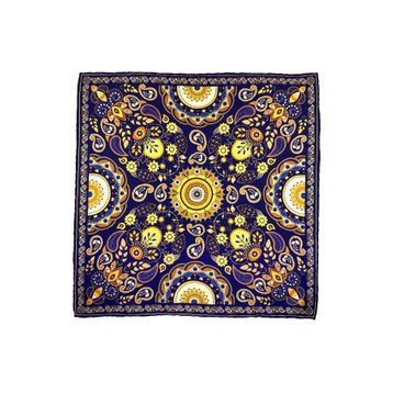 Kravatkolik SPS625-107 Lacivert Motif Desen Erkek Cep Mendili