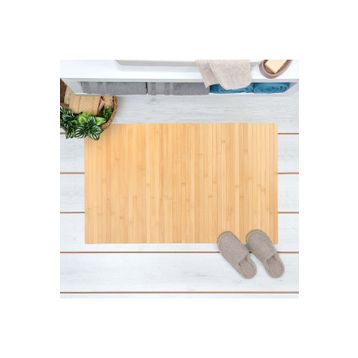 KRD Home 5713 Kahverengi 40x60 cm Bambu Banyo Matı