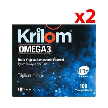 Krilom Omega 3 2x100 Kapsül Balık Yağı