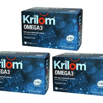 Krilom Omega-3 3x50 Kapsül Balık Yağı