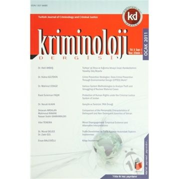 Kriminoloji Dergisi Yıl: 3 Sayı: 1 - Kolektif