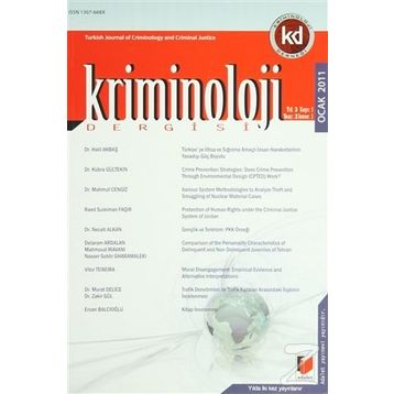 Kriminoloji Dergisi Yıl: 3 Sayı: 1 - Kolektif