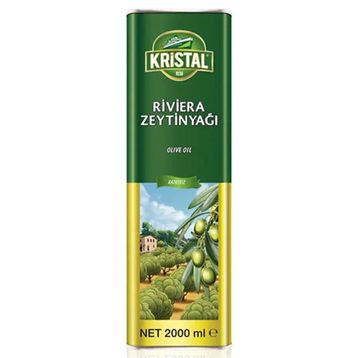 Kristal 2 lt Teneke Kutu Riviera Zeytinyağı