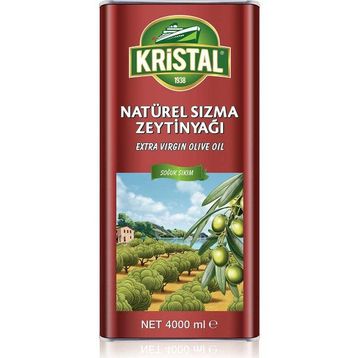 Kristal 4 lt Naturel Sızma Zeytinyağı