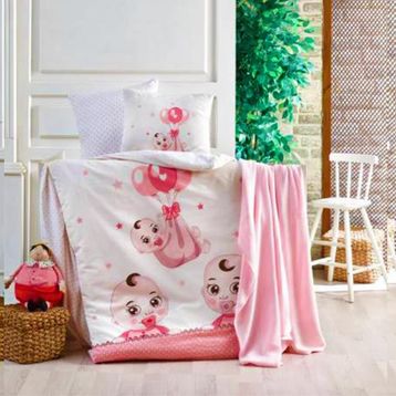 Kristal Babies Pink Bebek Nevresim Takımı