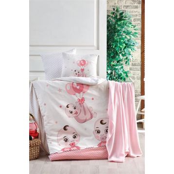 Kristal Babies Pink Bebek Nevresim Takımı