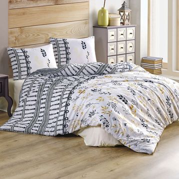 Kristal Bahar Sarı Çift Kişilik Light Kapitone Nevresim Takımı