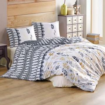 Kristal Bahar Sarı Çift Kişilik Light Kapitone Nevresim Takımı