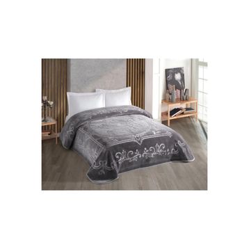 Kristal Blankent 220x240 Antrasit Çift Kişilik Battaniye