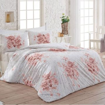 Kristal Light Henna Mürdüm Çift Kişilik Nevresim Takımı