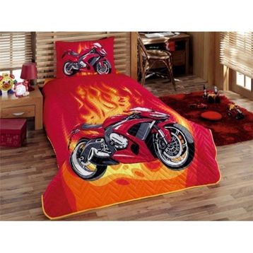 Kristal Motokros Ranforce Tek Kişilik Nevresim Takımı