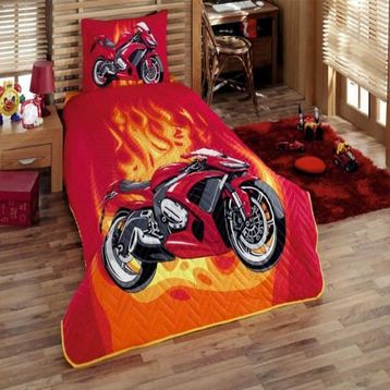 Kristal Motokros Ranforce Tek Kişilik Nevresim Takımı